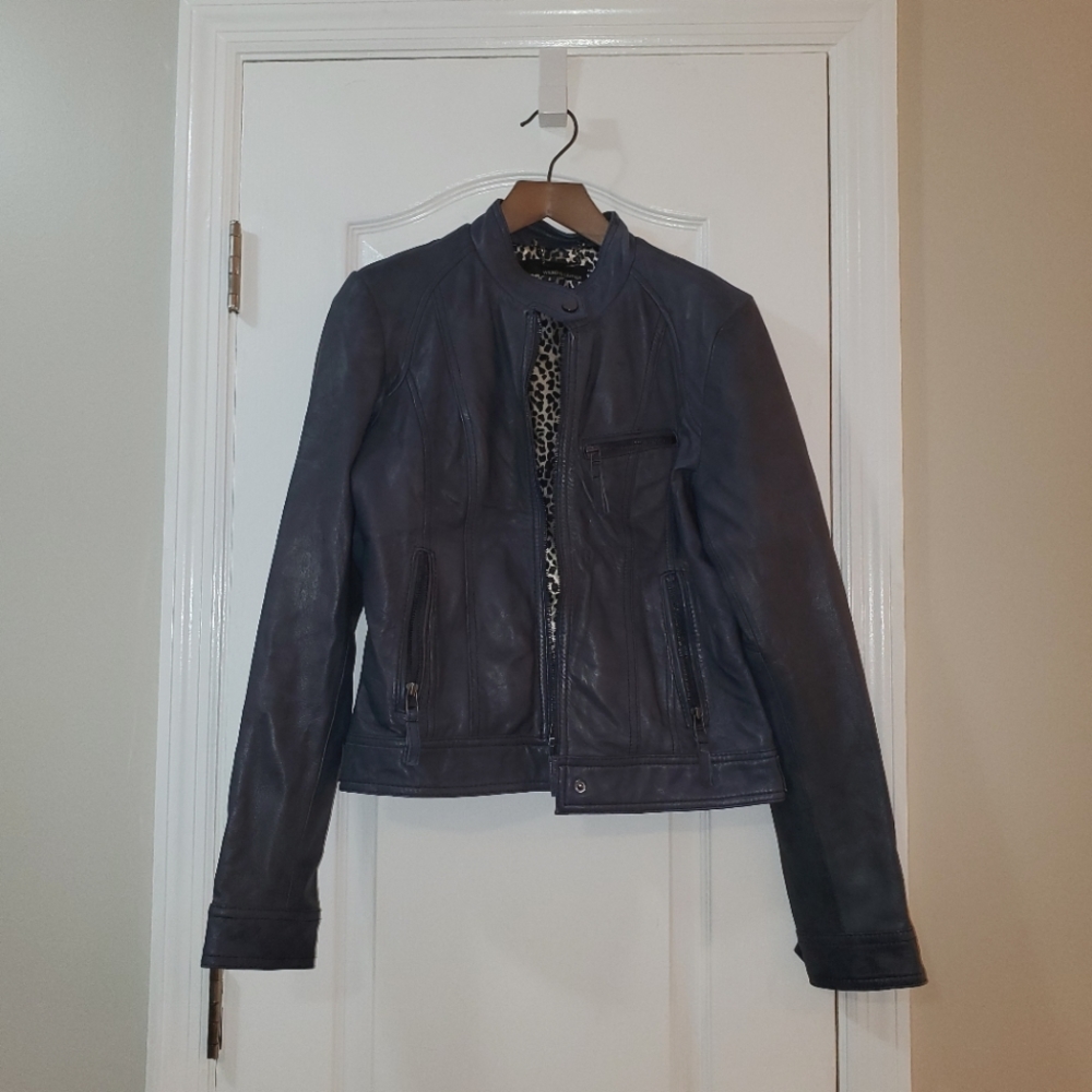 Wilson Leather Biker Jacket size S